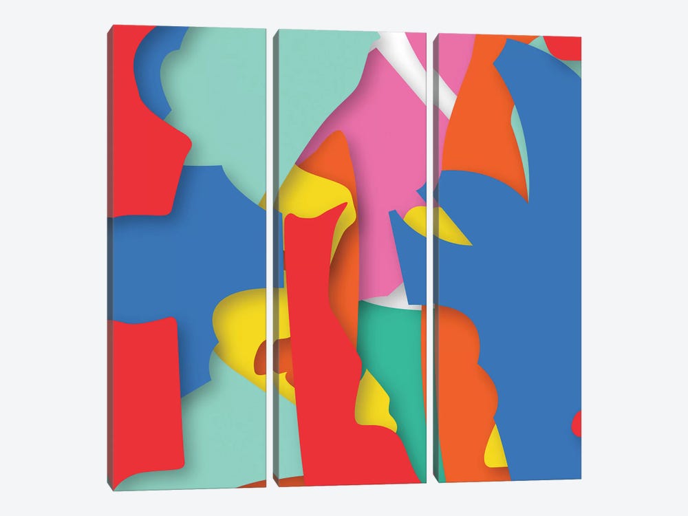 Abstract V by Yoni Alter 3-piece Art Print