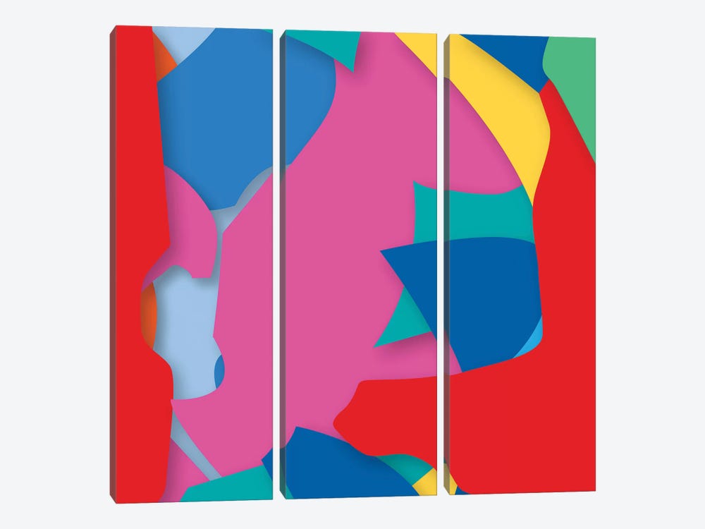 Abstract VIII by Yoni Alter 3-piece Canvas Print