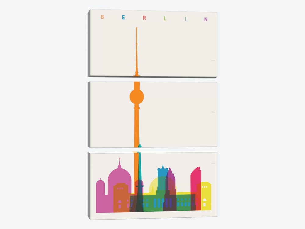 Berlin by Yoni Alter 3-piece Canvas Art