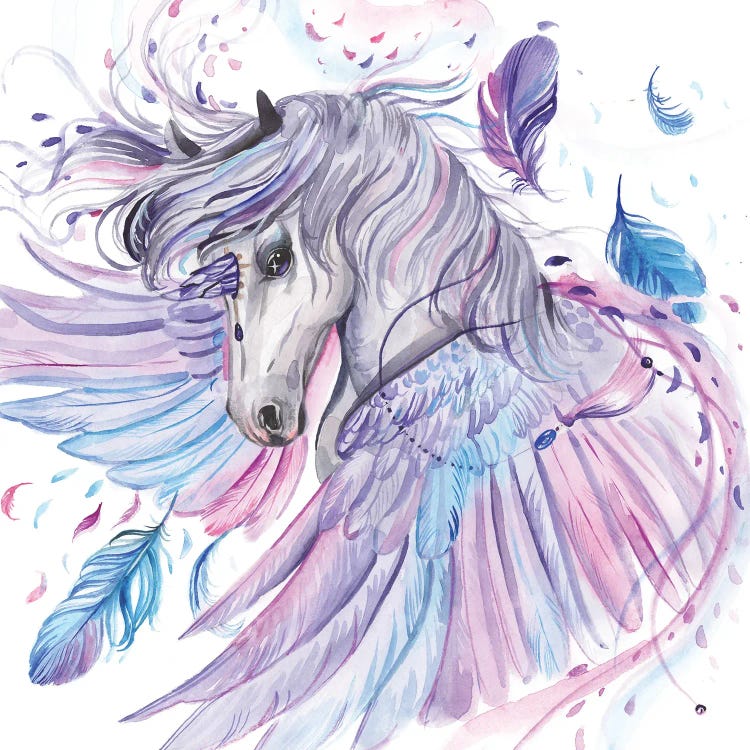unicorns drawings with wings