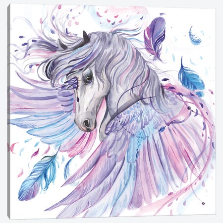 Pegasus-Unicorn With Wings Canvas Print #YAN36} by Yana Anikina Canvas Art Print