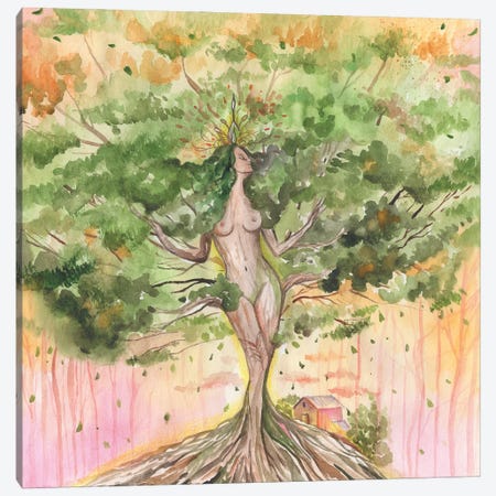 Goddess Tree Or Mother Nature Canvas Print #YAN45} by Yana Anikina Canvas Wall Art