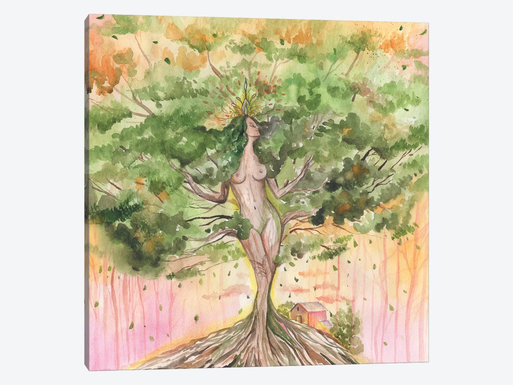 Goddess Tree Or Mother Nature by Yana Anikina 1-piece Canvas Art