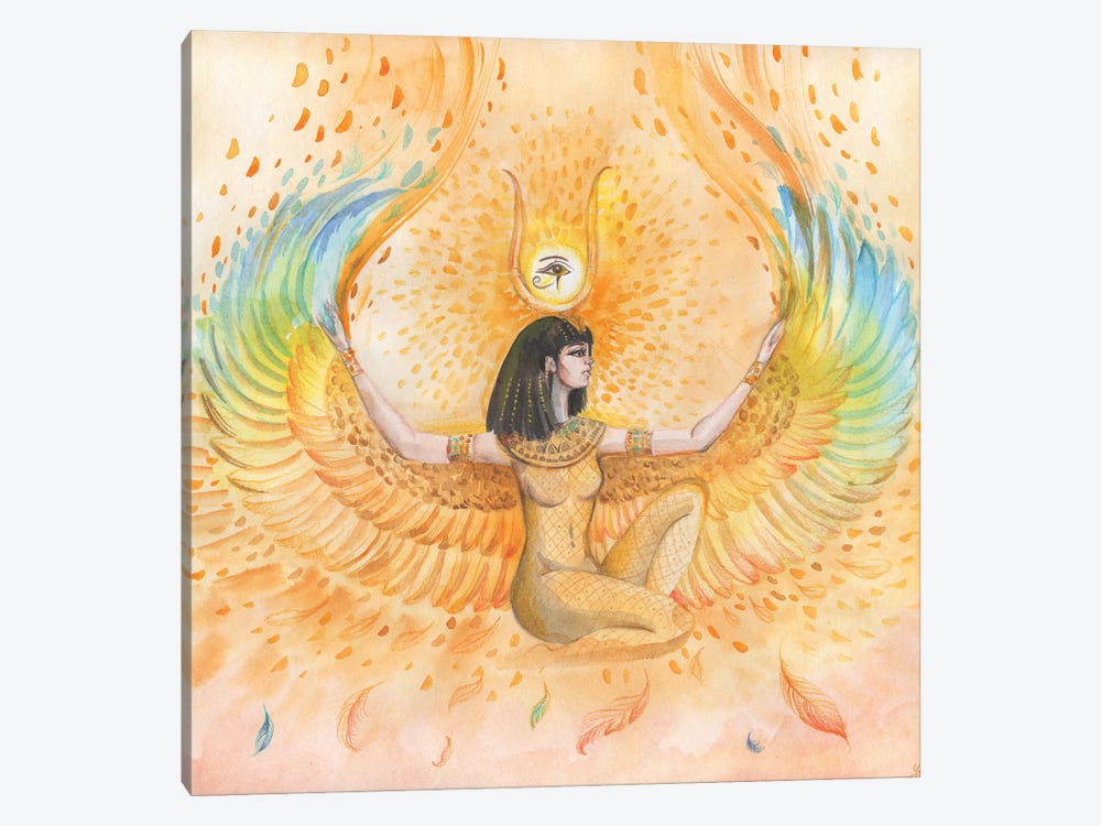 Egyptian Goddess Isis With Wings by Yana Anikina 1-piece Art Print