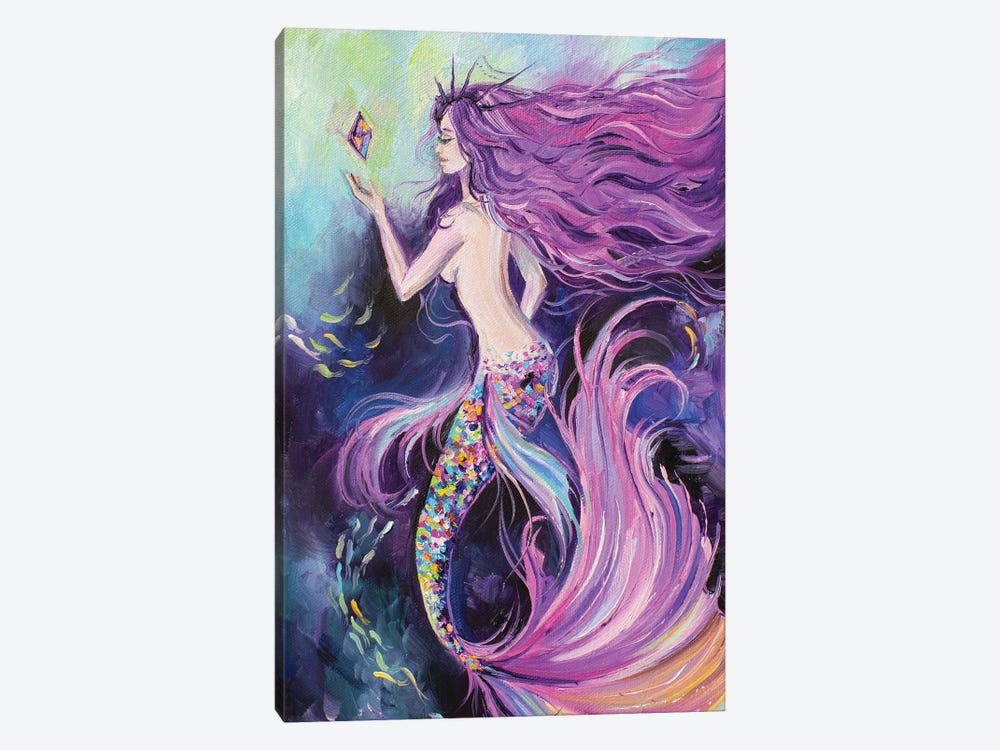 Purple Mermaid by Yana Anikina 1-piece Canvas Art