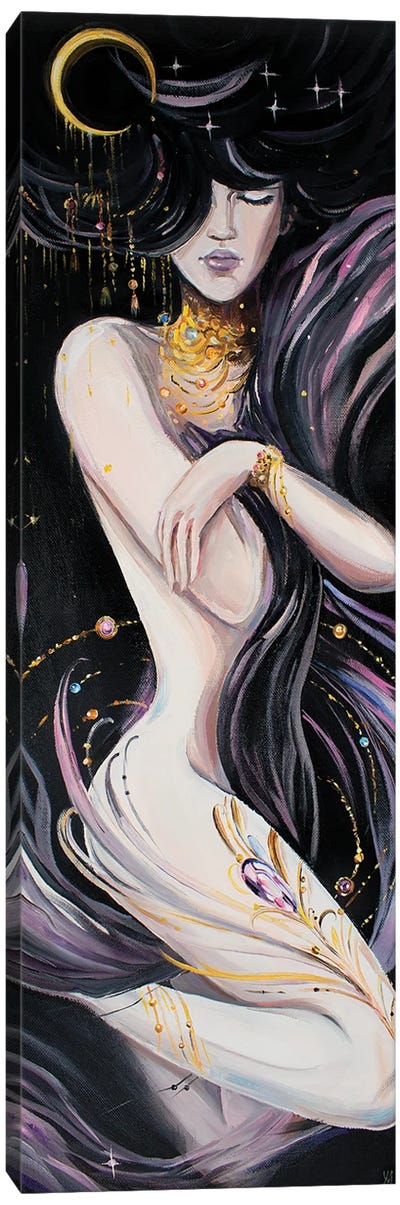 Dark Goddess Canvas Art Print - Mythological Figures