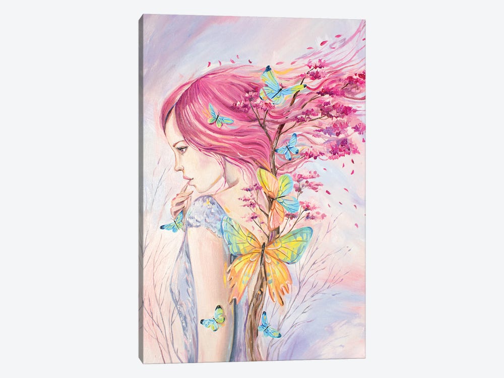 Woman And Blooming Tree Of Life by Yana Anikina 1-piece Canvas Art