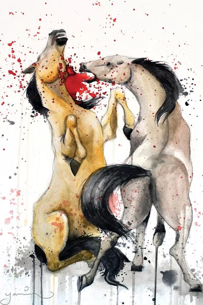 Yanin Ruibal: Horse Fight by Yanin Ruibal