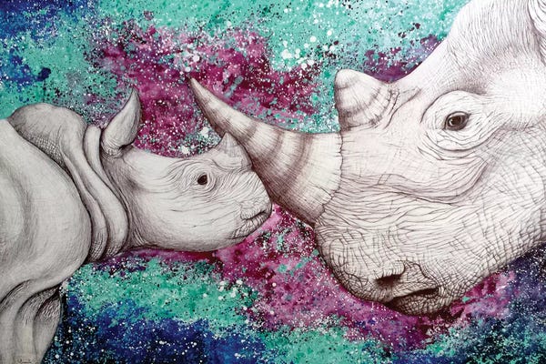 Rhinoceroses: Motherhood by Yanin Ruibal