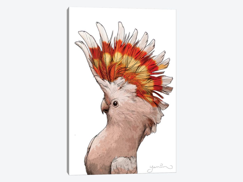 Pink Cockatoo by Yanin Ruibal 1-piece Canvas Print