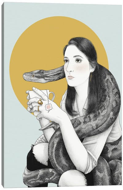Resignation Canvas Art Print - Snake Art