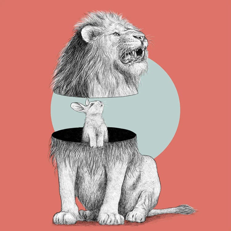 Roaring Lion by Yanin Ruibal wall art