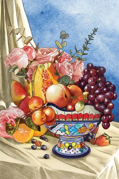 Fine Art Print: Fruit Bowl by Yanin Ruibal