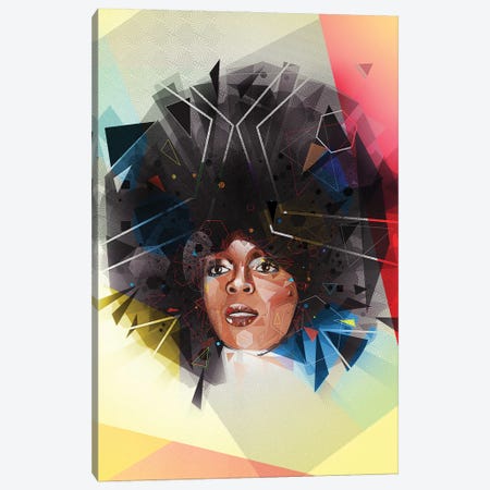 Diana Ross Canvas Print #YAZ3} by Yo Az Canvas Art