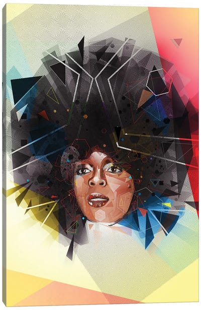 Diana Ross Canvas Art Print - Seventies Nostalgia Art