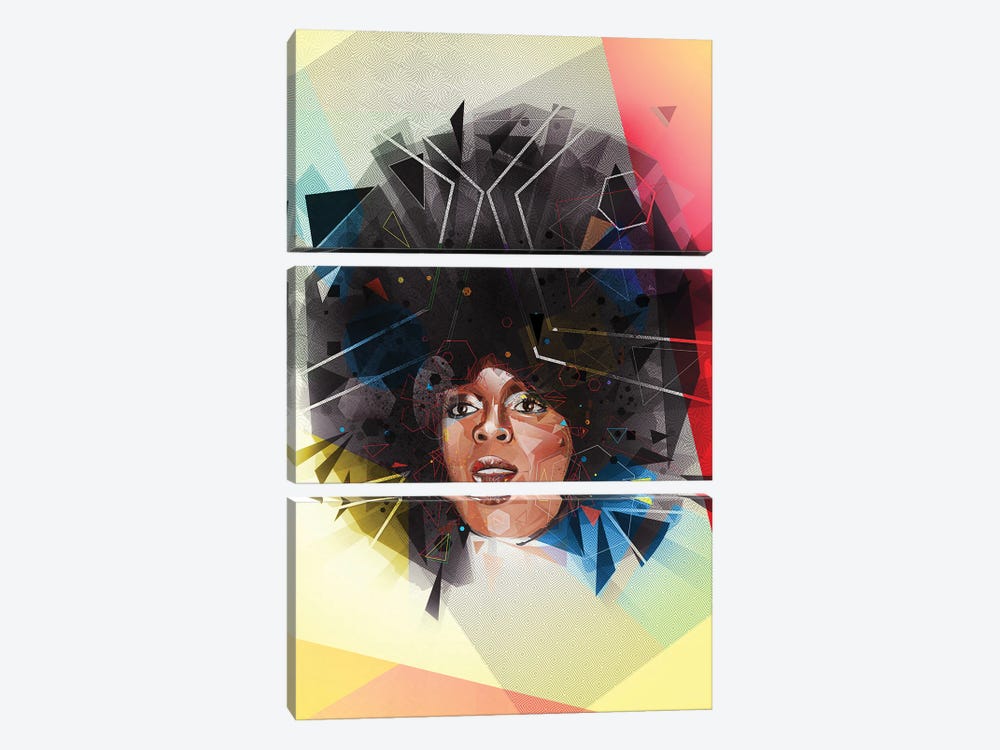 Diana Ross by Yo Az 3-piece Canvas Art