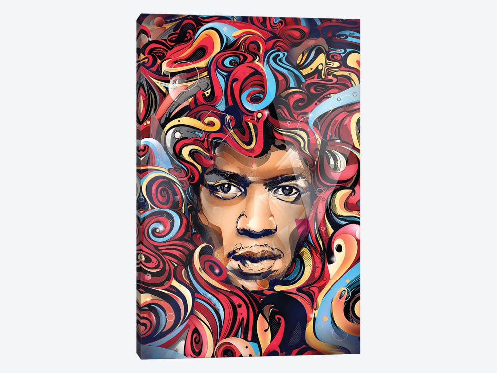 Hendrix by Yo Az 1-piece Art Print