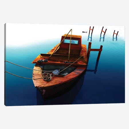 Boat III Canvas Print #YBM11} by Ynon Mabat Canvas Print