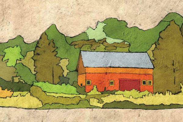 Ynon Mabat: Cabin In The Green Forest by Ynon Mabat