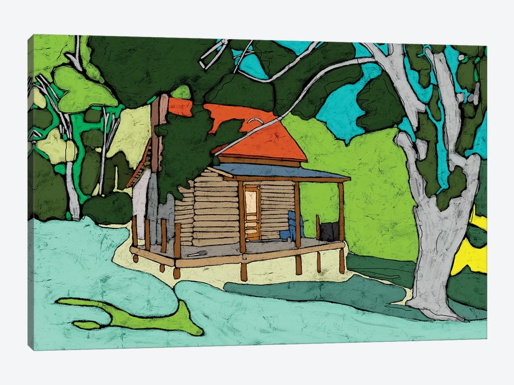 Cabin In The Woods by Ynon Mabat 1-piece Art Print