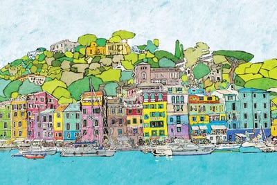 Coastal City by Ynon Mabat framed wall art