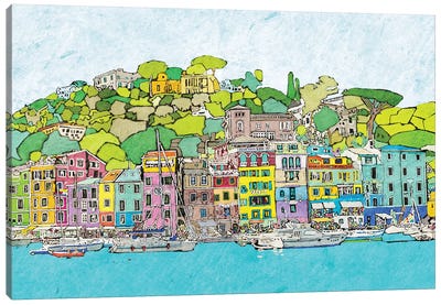 Coastal City Canvas Art Print