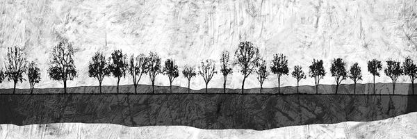 Ynon Mabat: Dark Ink Trees by Ynon Mabat
