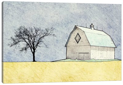 Daytime Farm Scene Canvas Art Print