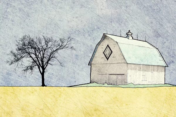 Ynon Mabat: Daytime Farm Scene by Ynon Mabat