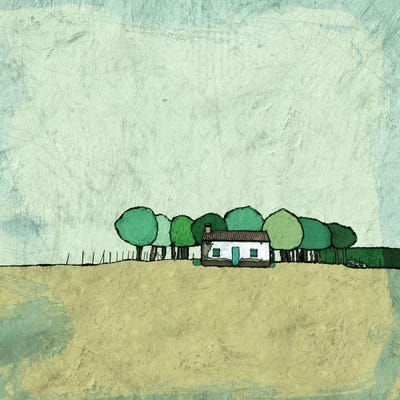 Farmhouse On The Edge by Ynon Mabat framed wall art