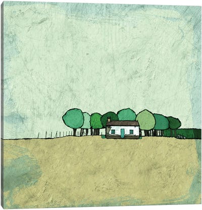 Farmhouse On The Edge Canvas Art Print