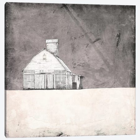 Farmhouse Under Grey Skies Canvas Print #YBM27} by Ynon Mabat Canvas Art Print
