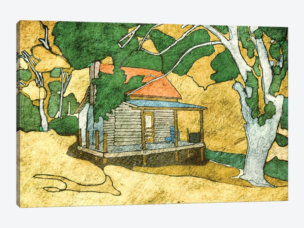 Forest Cabin by Ynon Mabat 1-piece Canvas Print