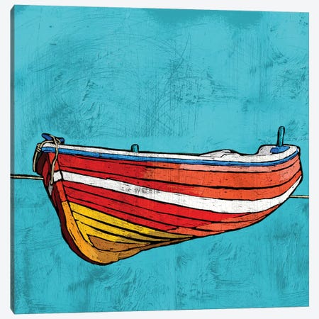 Little Red Rowboat Canvas Print #YBM36} by Ynon Mabat Canvas Art