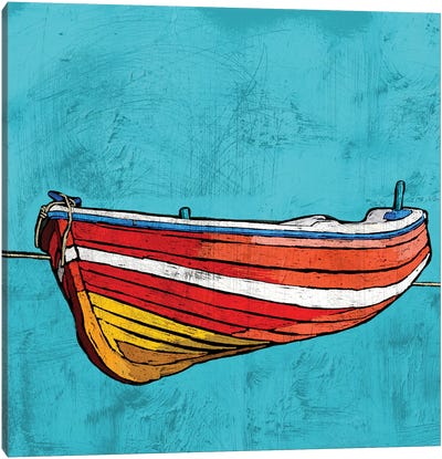 Little Red Rowboat Canvas Art Print