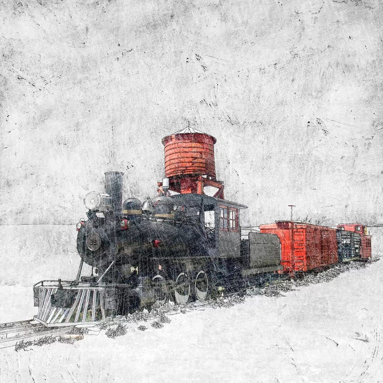 Muted Locomotive by Ynon Mabat wall art