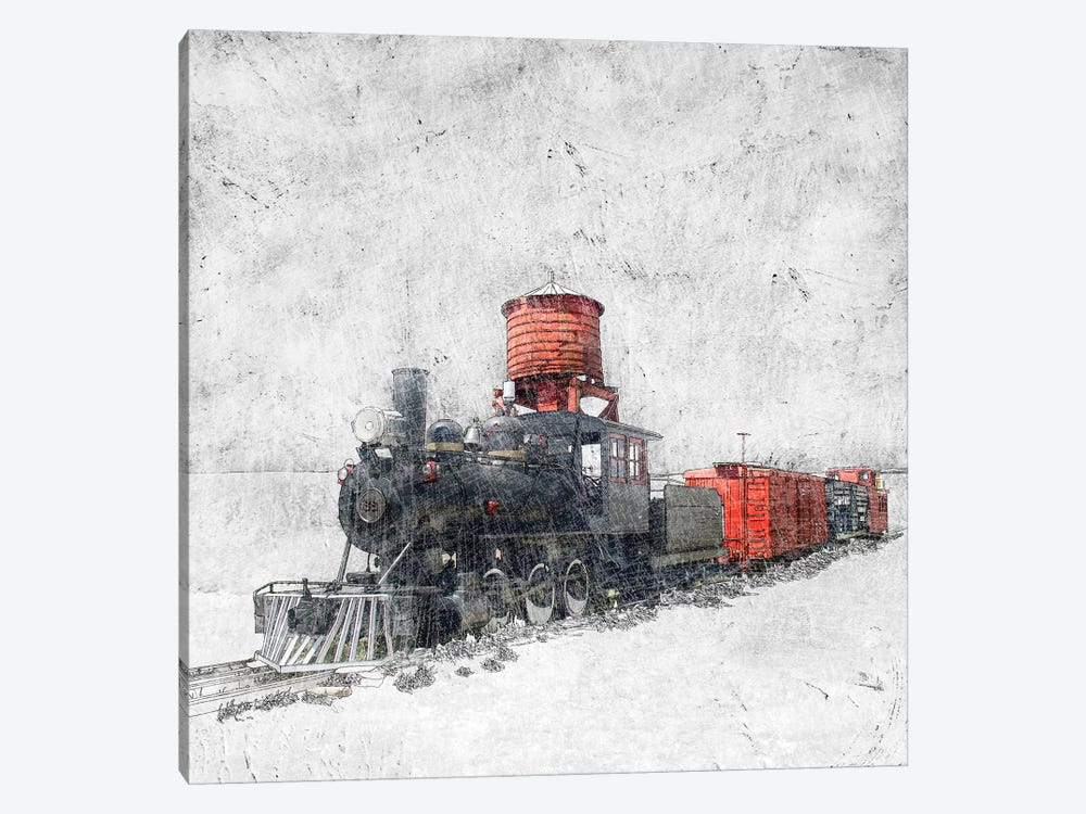 Muted Locomotive by Ynon Mabat 1-piece Canvas Art