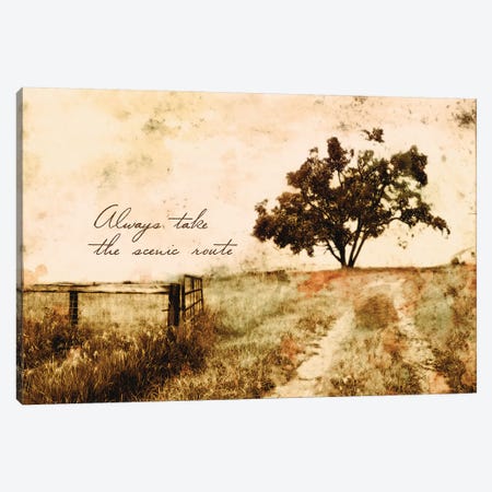 Always Take The Scenic Route Canvas Print #YBM4} by Ynon Mabat Canvas Wall Art
