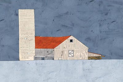 Barn And Silo by Ynon Mabat canvas print