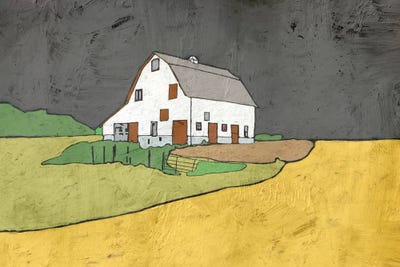 White Barn by Ynon Mabat canvas print