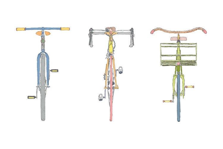 Fun Bike Trio by Ynon Mabat wall art