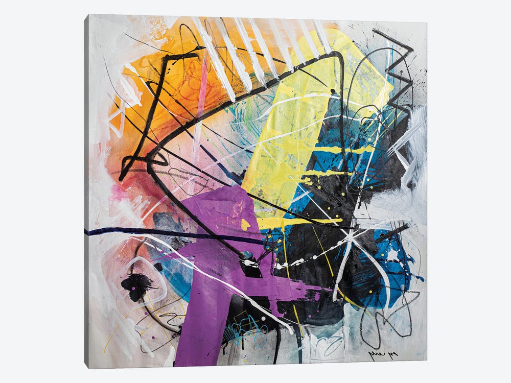 Clash by Yossef Ben-Sason 1-piece Canvas Artwork
