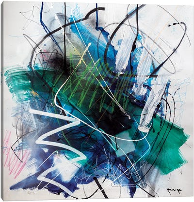 Deeps Of Blue Canvas Art Print - Yossef Ben-Sason