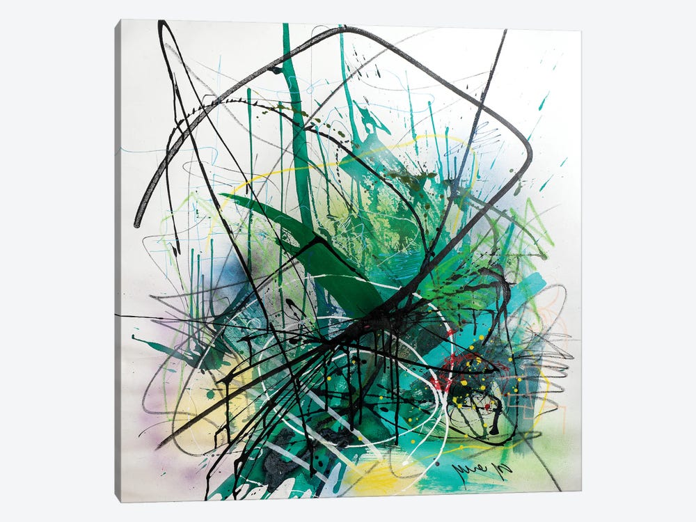 Green Field by Yossef Ben-Sason 1-piece Canvas Wall Art