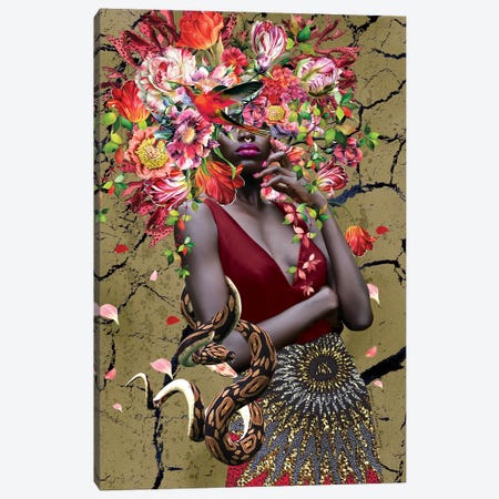Mother Nature-Woman In Bloom Canvas Print #YCB110} by Yvonne Coleman Burney Art Print