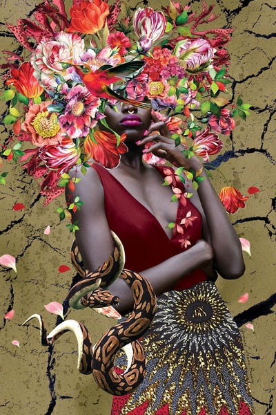 Snakes: Mother Nature-Woman In Bloom by Yvonne Coleman Burney