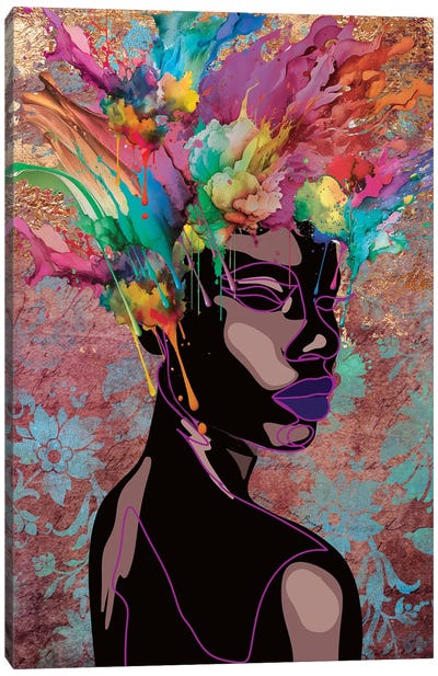I Need Color In My Life III Canvas Art Print - Yvonne Coleman Burney
