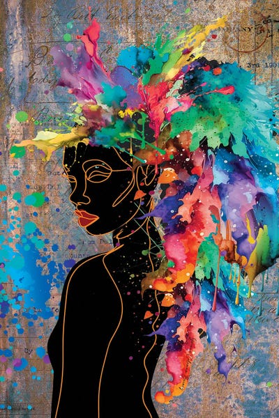 I Need Color In My Life IV by Yvonne Coleman Burney acrylic art print
