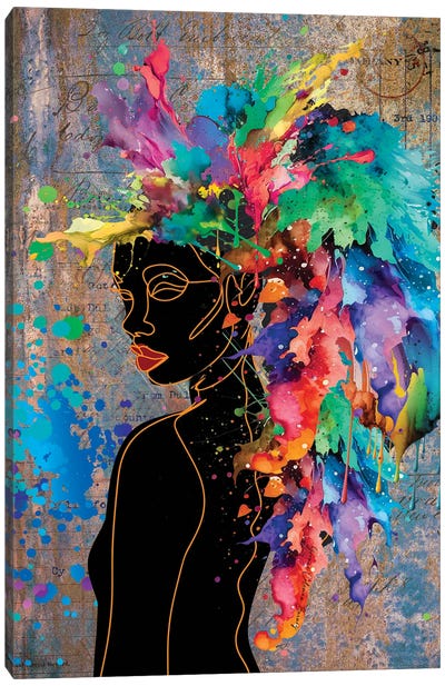 I Need Color In My Life IV Canvas Art Print - Yvonne Coleman Burney