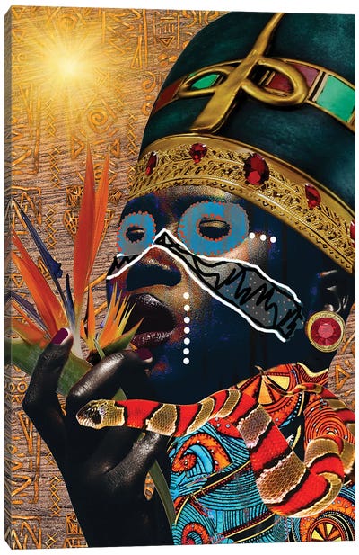 Queen Of Paradise Canvas Art Print - Afrofuturism